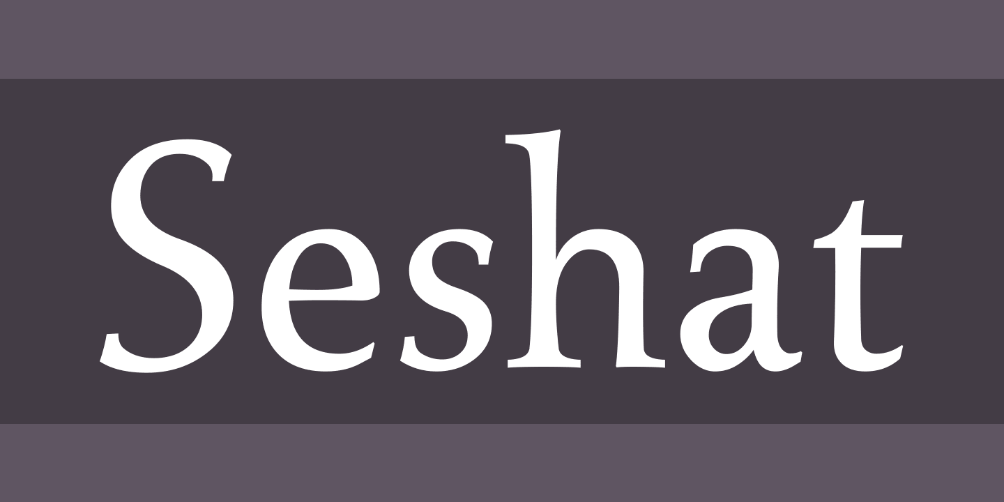 Seshat Font preview